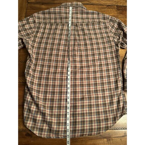 Pendleton Mens Canterbury Plaid Long Sl Button Shirt Pima Ctn Wool Bl MEDIUM - Picture 8 of 8